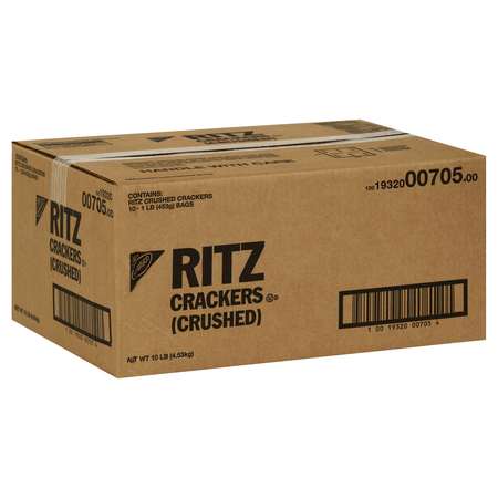 Ritz Ritz Crushed Crackers Kosher Halal 1lbs Bags, PK10 00705
